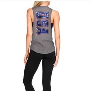 Victoria's Secret Pink sequin muscle USA top